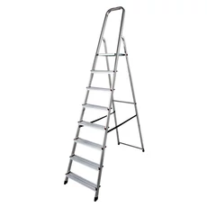 Krause háztartási alu létra 7+1 fokos fellépővel, 150kg