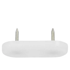 SB műanyag szeges csúsztató, fehér, 18x44mm, 8db