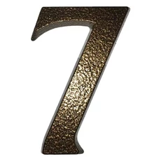 SB alumínium házszám 7, barna, 10cm