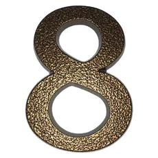 SB alumínium házszám 8, barna, 10cm