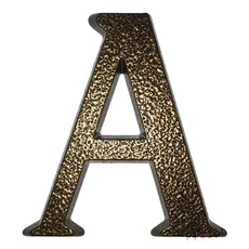SB alumínium házszám "A" betű, barna, 10cm