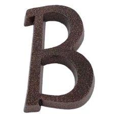 SB alumínium házszám "B" betű, barna, 11cm