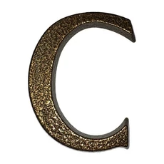 SB alumínium házszám &quot;C&quot; betű, barna, 10cm