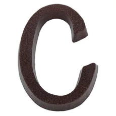 SB alumínium házszám "C" betű, barna, 11cm