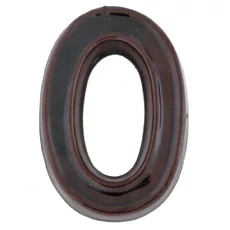 SB kerámia házszám 0, barna, 12cm