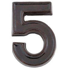 SB kerámia házszám 5, barna, 12cm SB kerámia házszám 5, barna, 12cm