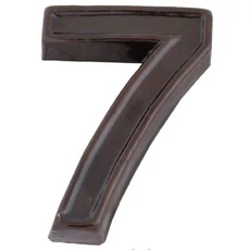SB kerámia házszám 7, barna, 12cm