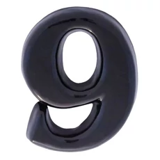 SB kerámia házszám 9, fekete, 12cm