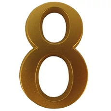 SB öntapadós matt arany ajtószám &quot;8&quot; 4,5cm