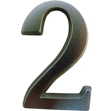 SB öntapadós matt ezüst ajtószám &quot;2&quot;, 4,5cm