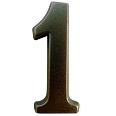 SB öntapadós matt ezüst ajtószám "1", 4,5cm