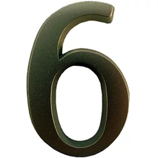 SB öntapadós matt ezüst ajtószám "6/9", 4,5cm