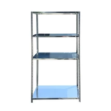 Basic 4-es fémpolc, horganyzott, 30x75x150cm