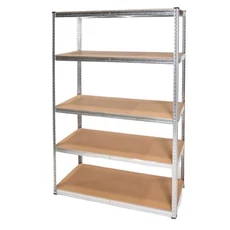 Fémpolc, 5-ös, MDF, 5x175kg, 120x180x45cm