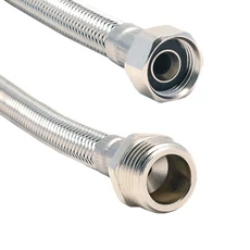 Flexibilis bekötőcső vízhez, 1/2&quot;,KB, 30cm