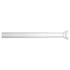 Teleszkópos zuhanyfüggöny tartó, fehér, 70-125cm