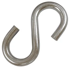 S-horog bliszterben, horganyzott, 3mm