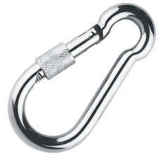 Karabiner, menetes, horganyzott, 6x60mm