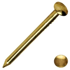 Tűszeg lapos fejjel, rezezett, 1.3x13mm, 10g