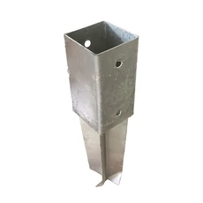 Betonozható oszlophüvely, horganyzott, 71x71x150/2 mm, (ET)
