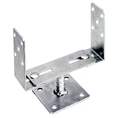 Lecsavarozható, állítható oszloptalp, horganyzott, 60-200/4mm, ET