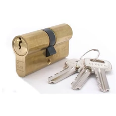 Elzett 752 zárbetét, réz, 27/27mm, 3 kulcs