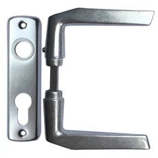 SB ajtókilincs 410 + ajtócím 55mm lővér cilinderlyukas polírozott