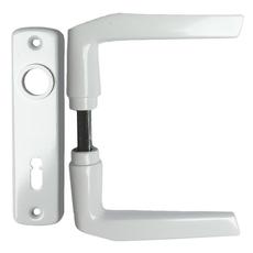 SB ajtókilincs 410 + ajtócím 55mm lővér kulcslyukas fehér