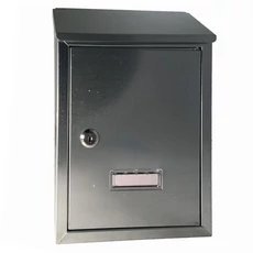 Kültéri, álló, oldalt nyíló postaláda névtartóval "Vértes" horganyzott, 22x30cm