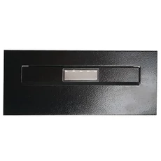 Levélbedobó oszlopra, fém, barna