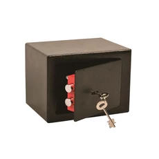 Széf, kulcsos, 230x170x170mm
