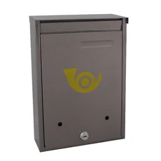 Utcai postaláda, álló, barna, 22x32cm