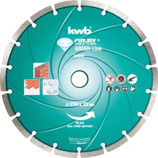 KWB PROFI GREEN-LINE szegmentált gyémánt vágókorong 230x22mm