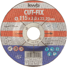 KWB Profi Cut-Fix alumínium-oxid fémvágó korong, 115x22.23x3mm