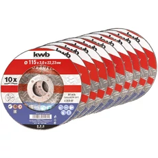 KWB Profi Cut-Fix alumínium-oxid fémvágó korong, 115x22.23x3mm, 10db
