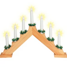 Adventi gyertya piramis (natúr fa)