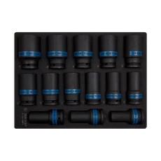 King Tony gépi dugókulcsfej készlet, 3/4", 14 részes