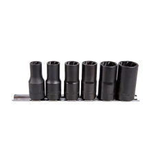 King Tony 1/2" kézi dugókulcs-készlet sérültfejű csavarokhoz, 10-19mm, 6 részes