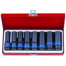 King Tony 8 részes 1/2˝-os gépi hosszú dugókulcs készlet 