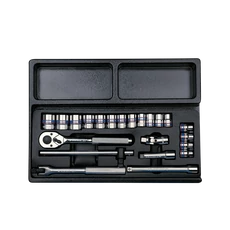 King Tony 3/8" kézi dugókulcs készlet tálcás, 22 részes 6*
