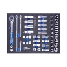 King Tony 3/8" dugókulcs készlet, 44 részes