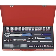 King Tony 58 részes 1/4" + 1/2"-os dugókulcskészlet