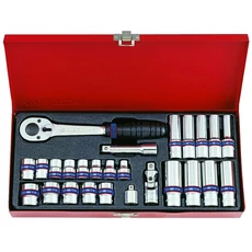 King Tony 26 részes 3/8˝-os kézi dugókulcs készlet 12*