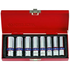 King Tony 8 részes kézi 3/8˝hosszú dugókulcs készlet