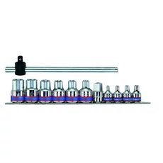 King Tony 12 részes 1/2" &amp; 3/8˝-os torx-dugókulcs készlet bliszteren