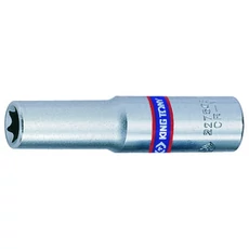 King Tony Torx hosszú dugókulcs 1/4˝ 4 mm
