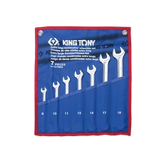 King Tony csillag-villás kulcs készlet, ultrakönnyű, hosszú 8-19mm, 7 részes