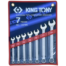 King Tony 7 részes csillag-villáskulcs készlet 10-19 mm