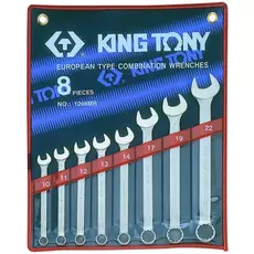 King Tony 8 részes csillag-villáskulcs készlet 10-22 mm