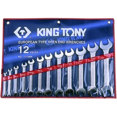 King Tony12 részes villáskulcs készlet coll 1/4˝-1-1/4˝